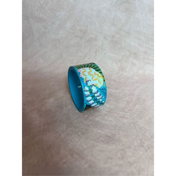 Vintage 1980s Hawaiian Bangle Tropical - Picture 2 of 5